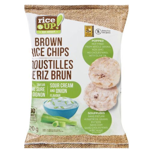 Picture of RICE UP RICE CHIPS - SOUR CREAM and ONION 120GR